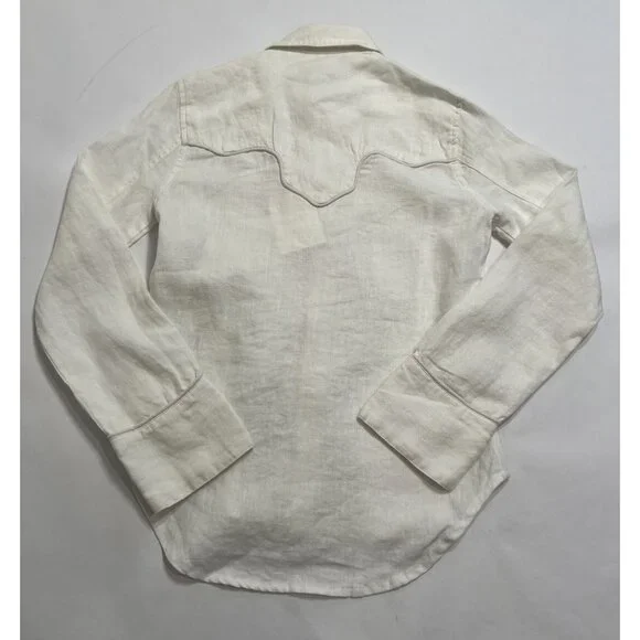 DL1961 Lisette Linen Shirt in White